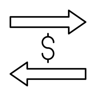 Dolar işareti farklı açılardan oklarla