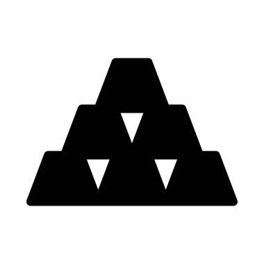 Altın külçeler beyaz arka plan üzerinde izole yığını