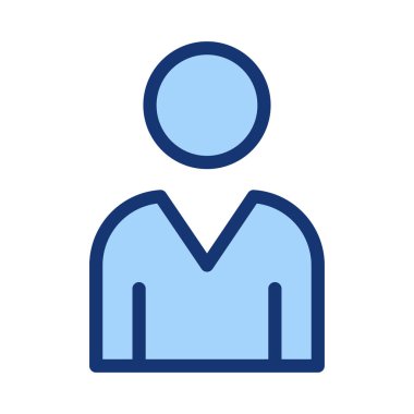 Mavi kişi imza izole üzerinde beyaz arka plan