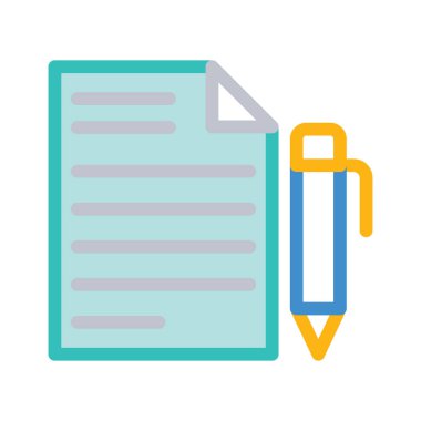 İş satırı simgesi, vektör çizim