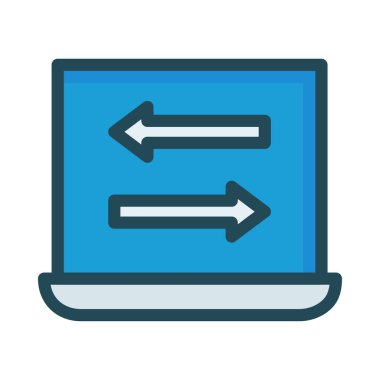 Tablet cihaz mavi ekran ve yayla 