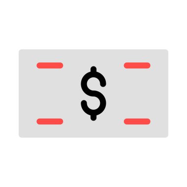 Dolar simgesi vektör illüstrasyonu 