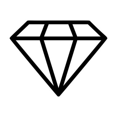 Elmas simgesi vektör illüstrasyonu 