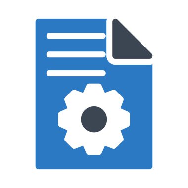 Beyaz arka plan üzerinde izole dişli ile mavi ve gri liste