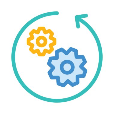 İş satırı simgesi, vektör çizim