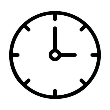 Saat simgesi vektör illüstrasyonu 