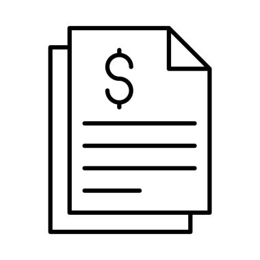 Dolar beyaz arka plan üzerinde izole işareti olan bilgileri listesi