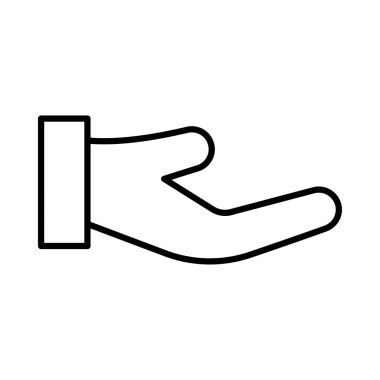 Beyaz arkaplanda insan eli izole edilmiş