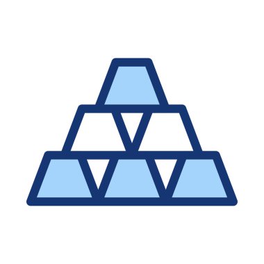 Trapezoids mavi ve beyaz bina yapılmış
