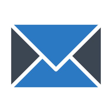 Beyaz arka plan üzerinde boş zarf simgesi