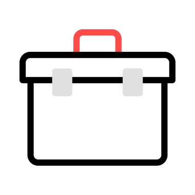 çanta simgesi vektör illüstrasyonu 