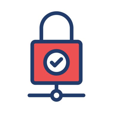 Beyaz arkaplanda kilit simgesi izole edildi