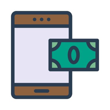 Smartphone ile yeşil sıfır banknot