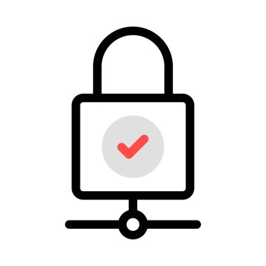 ikon vektör illüstrasyonunu kilitle 