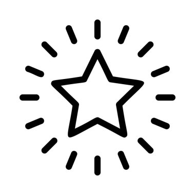 yıldız simgesi vektör illüstrasyonu 