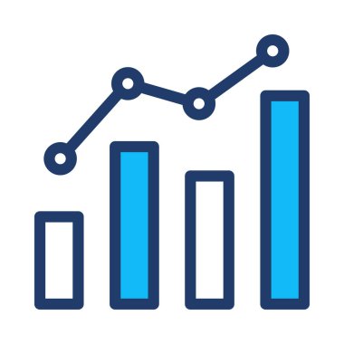 Diyagram simgesi vektör illüstrasyonu