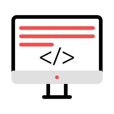 bilgisayar simgesi vektör illüstrasyonu 