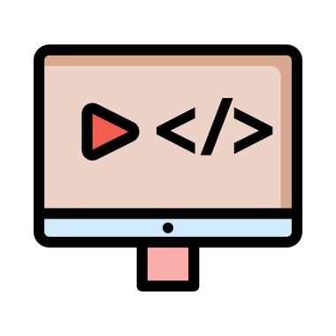 bilgisayar simgesi vektör illüstrasyonu 