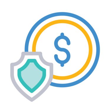  Dolar simgesi vektör illüstrasyonu 