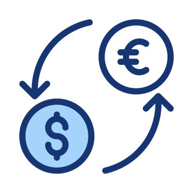 Para kavramı Euro ve dolar işareti ile değiştirme