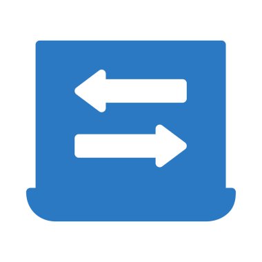 Tablet cihaz ekranında oklarla 