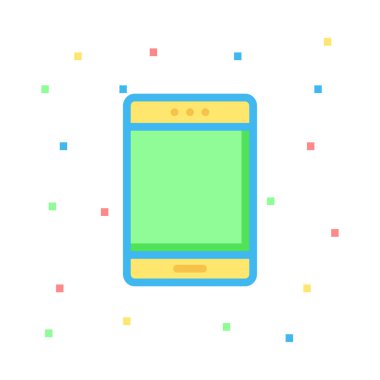 Telefon simgesi vektör illüstrasyonu 