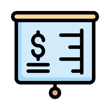  Dolar simgesi vektör illüstrasyonu 