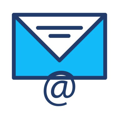 e-posta mektup simge vektör çizim