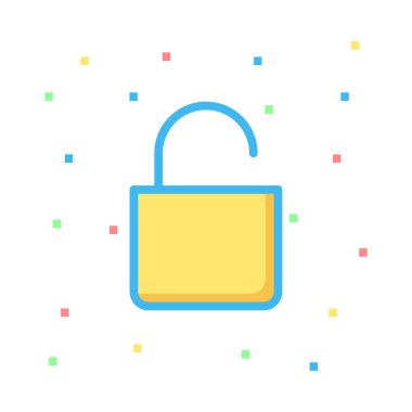 ikon vektör illüstrasyonunu kilitle 