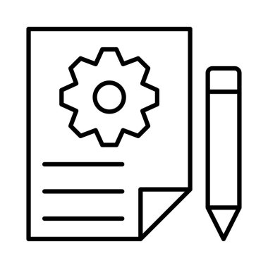 Dişli ve beyaz kalem ile mektup