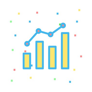 Diyagram simgesi vektör illüstrasyonu 