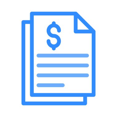 Beyaz arka plan üzerinde izole basit iş ve finans simgesi