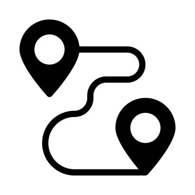 harita pin ikonu vektör illüstrasyonu 