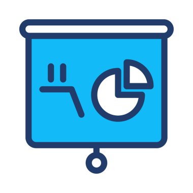 sunum simgesi vektör illüstrasyonu