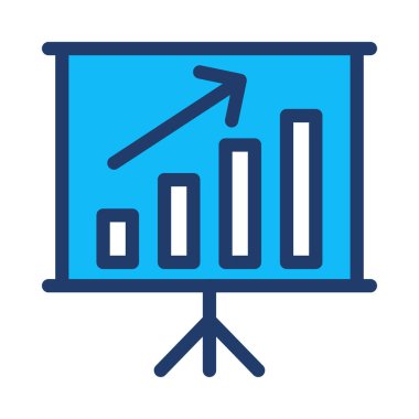 sunum simgesi vektör illüstrasyonu
