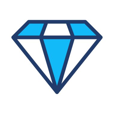 Elmas simgesi vektör illüstrasyonu