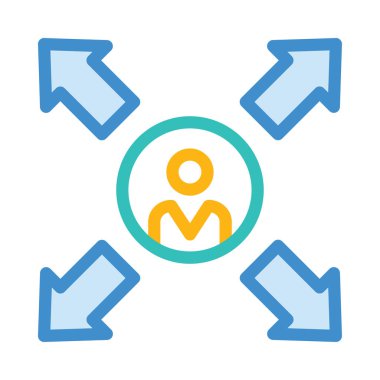 basit iş simge vektör çizim