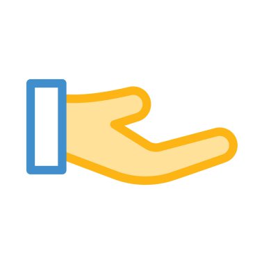 El satırı simgesi, vektör çizim