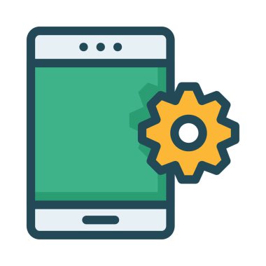 Sarı Dişli ve yeşil ekran beyaz arka plan üzerinde izole sahip