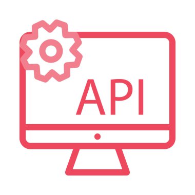 Beyaz arka plan üzerinde izole bilgisayar simgesi