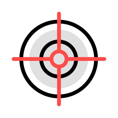 iş hedef satırı simgesi, vektör çizim