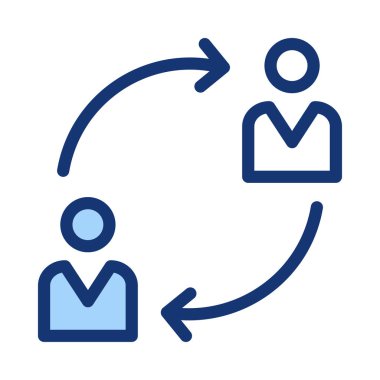 İnsanların beyaz arka plan üzerinde izole kavramı değişmesi