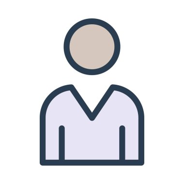 Beyaz arka plan üzerinde izole pembe ve gri kişi simgesi