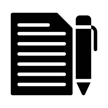 Kağıt beyaz arka plan üzerinde izole kalem ile