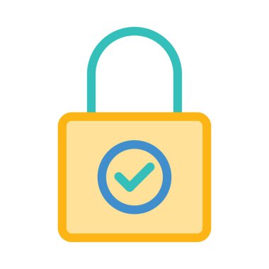 ikon vektör illüstrasyonunu kilitle 