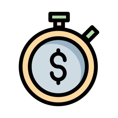 Beyaz arka plan üzerinde vektör illüstrasyon izole düz iş simgesi