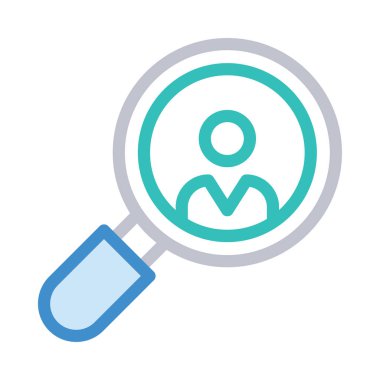 Büyütme cam simgesi vektör illüstrasyonu