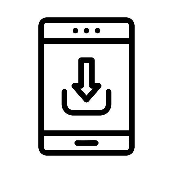 Téléchargement Informations Sur Smartphone Isolé Sur Fond Blanc — Image vectorielle