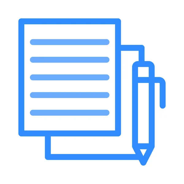 Paper Pen Icon Vector Illustration — Stock Vector