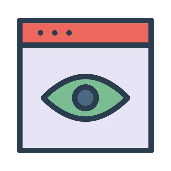 タブレット デバイスの画面 人間の目 — ストックベクタ